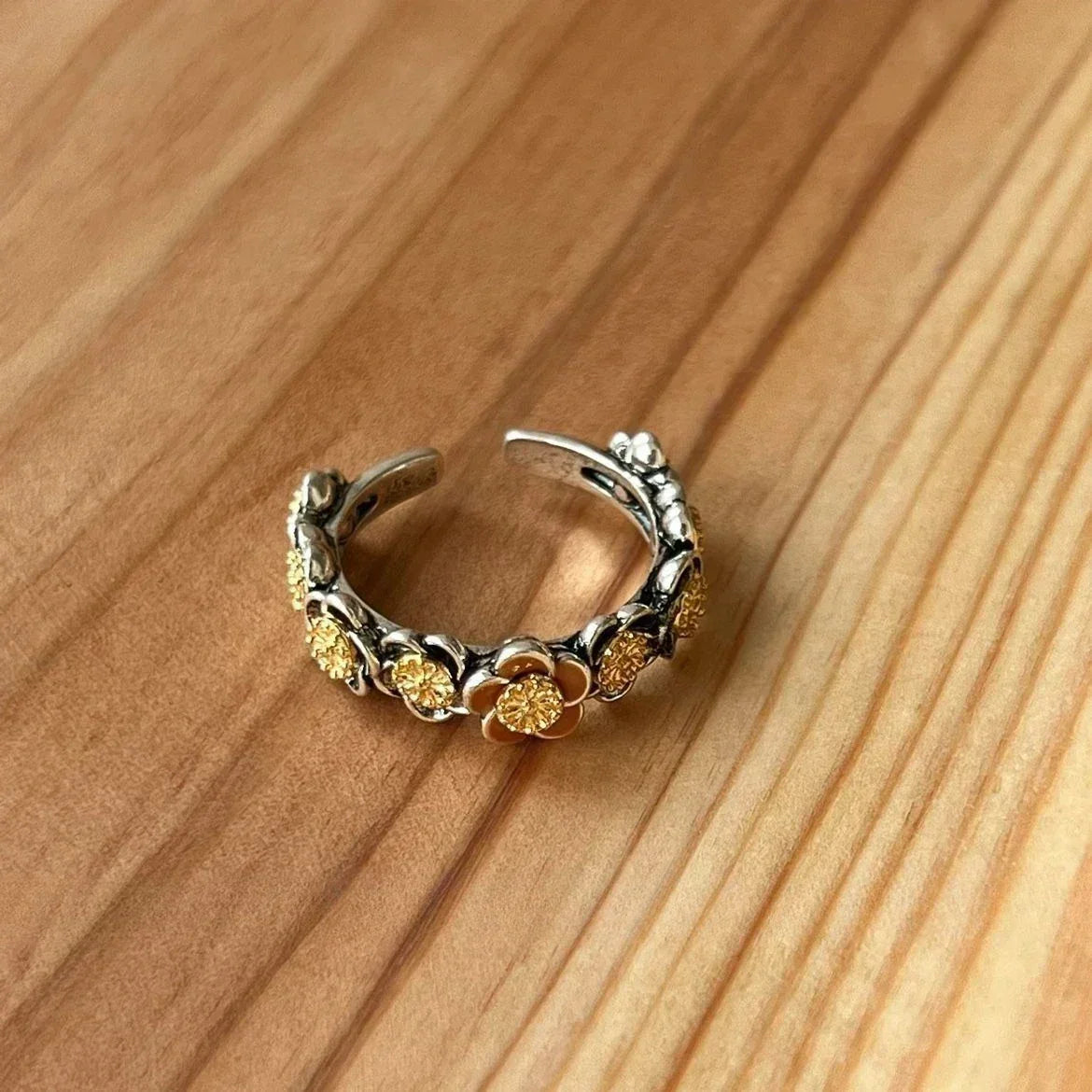 Anillo ajustable abierto geométrico de forma irregular de metal esmaltado blanco vintage para mujer y niña, joyería, regalo de cumpleaños, Anillo para hombre