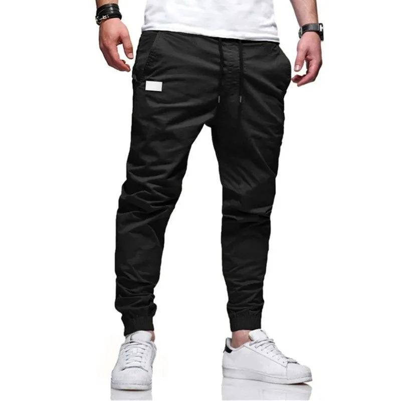 Pantalones deportivos casuales para hombre, pantalones deportivos tipo jogger cargo tipo harén, pantalones pitillo.