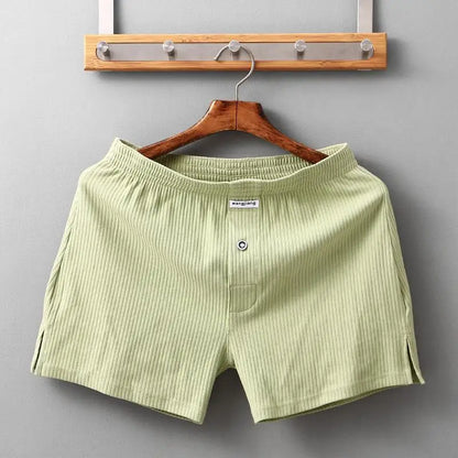 Ropa interior de algodón elástico WJ para hombre, calzoncillos tipo bóxer con rosca, pantalones aro para dormir, ropa interior, calzoncillos tipo bóxer para hombre, bragas