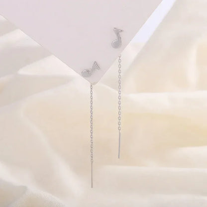 Pendientes de plata 925 para mujer, pendientes largos con borlas, pendientes de moda con forma de estrella de circonita.