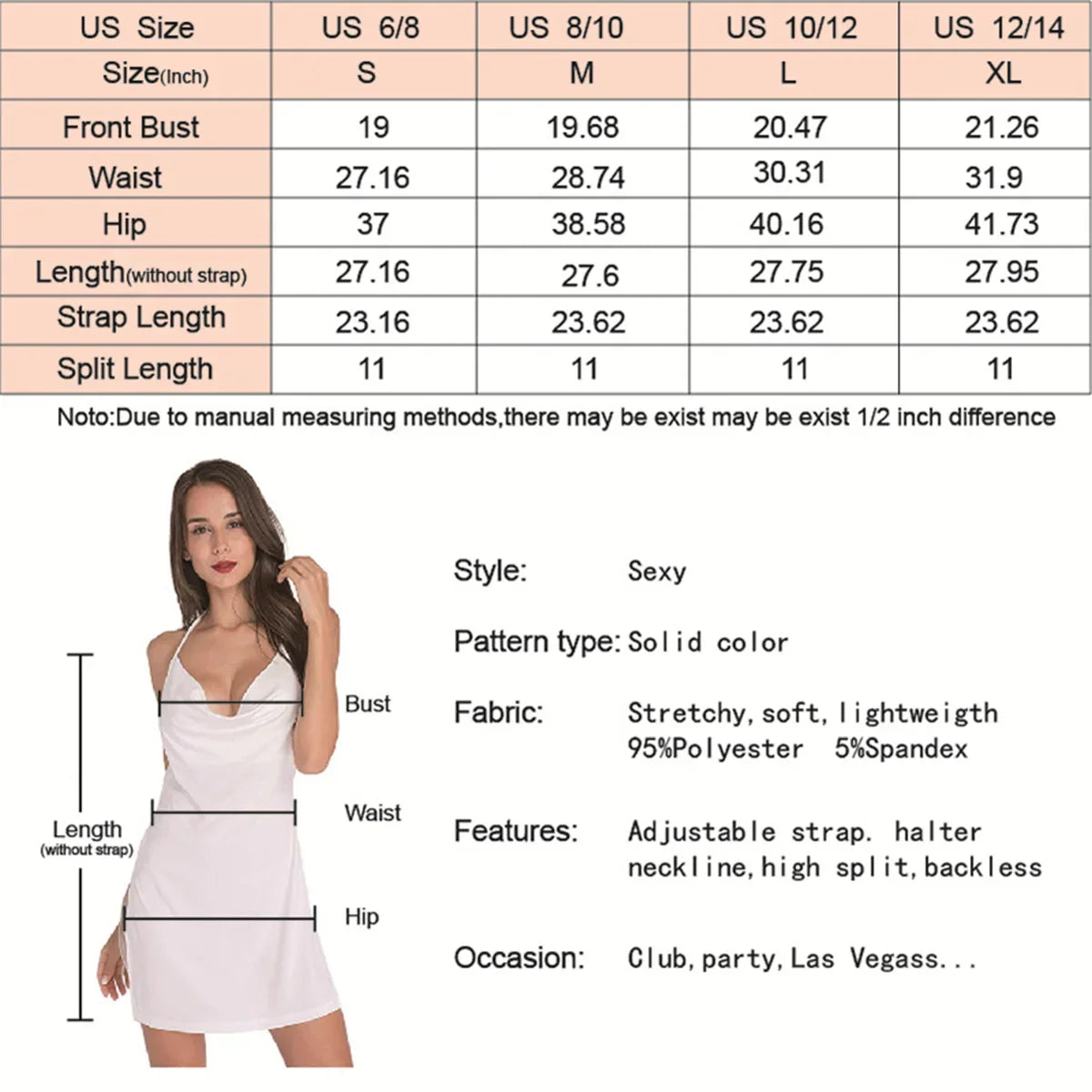 V領露背吊帶裙 | 性感繫帶沙灘裙 -femstylo