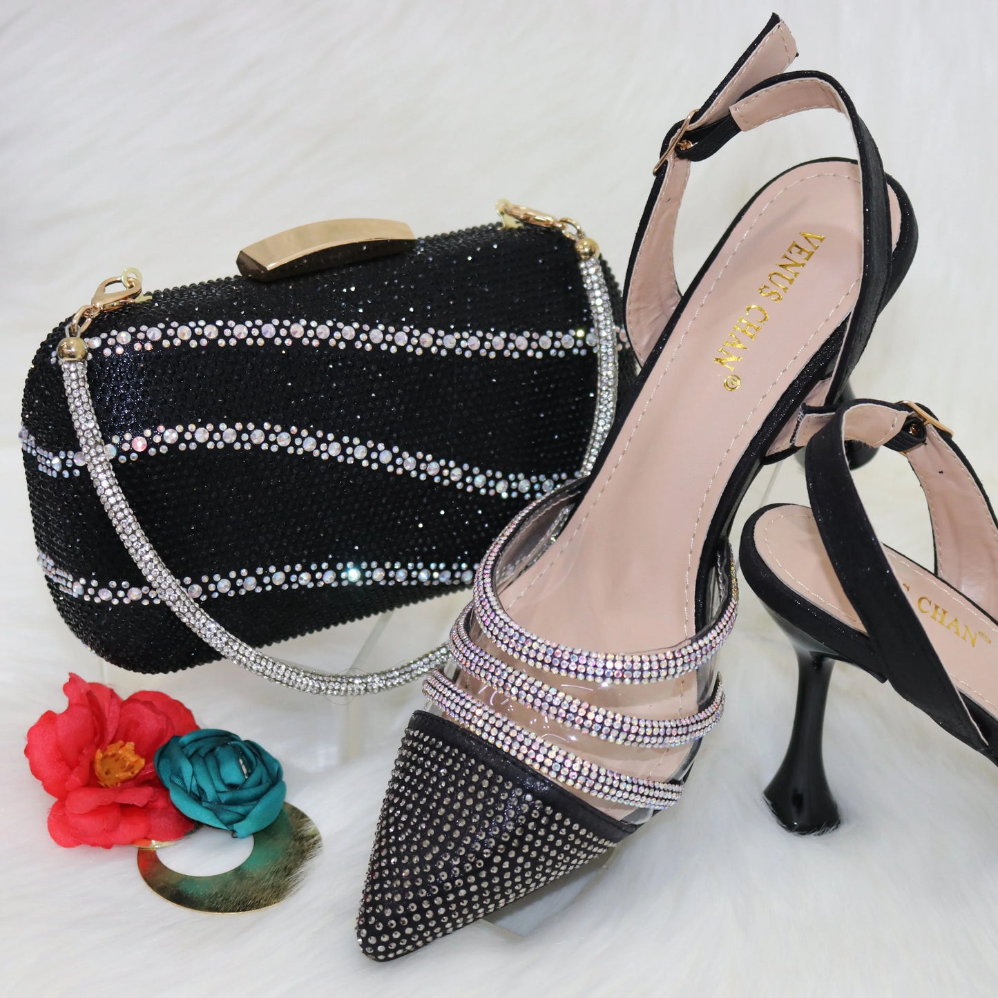 Conjunto de zapatos y bolso a juego HGB1-1