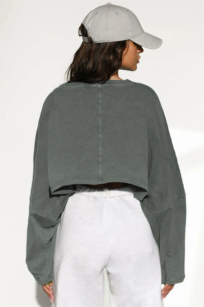 FlexiFit Women's Long Sleeve Sports Crop Top