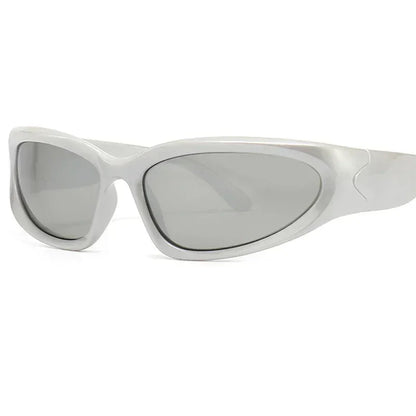 獨特的Y2K設計師奢華太陽眼鏡，女士長方形大框太陽眼鏡，男士戶外防紫外線經典2000S黑色款