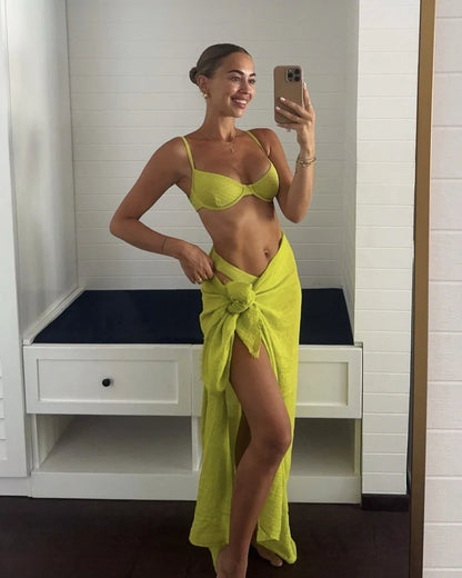 Traje de baño de tres piezas Paradiso