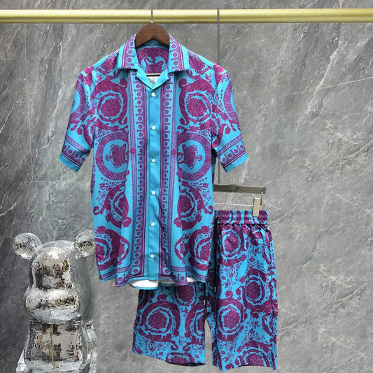 Conjunto de pantalones cortos de playa finos de verano para hombre