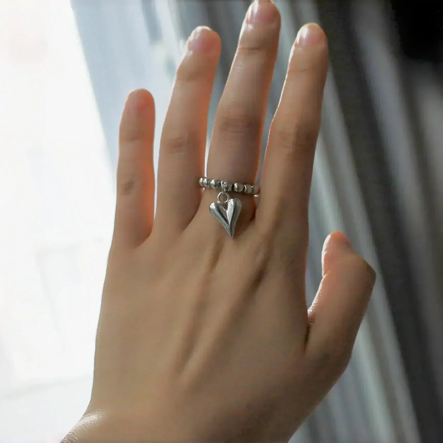 Anillo ajustable abierto geométrico de forma irregular de metal esmaltado blanco vintage para mujer y niña, joyería, regalo de cumpleaños, Anillo para hombre