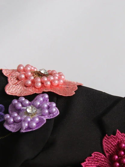 Blazers de moda con apliques empalmados de colores llamativos