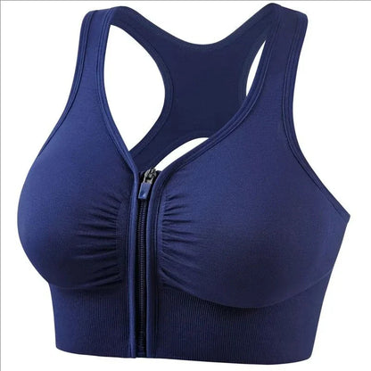 ZipFit Women's Sport Bra - Fashionable Yoga & Gym Top
