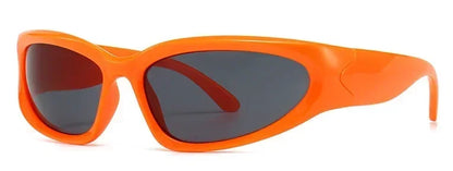 獨特的Y2K設計師奢華太陽眼鏡，女士長方形大框太陽眼鏡，男士戶外防紫外線經典2000S黑色款