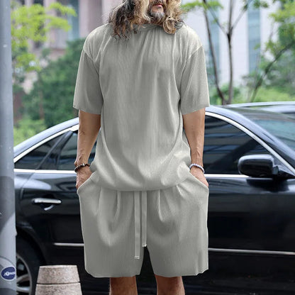 Conjunto de pantalones cortos de playa sueltos de vacaciones