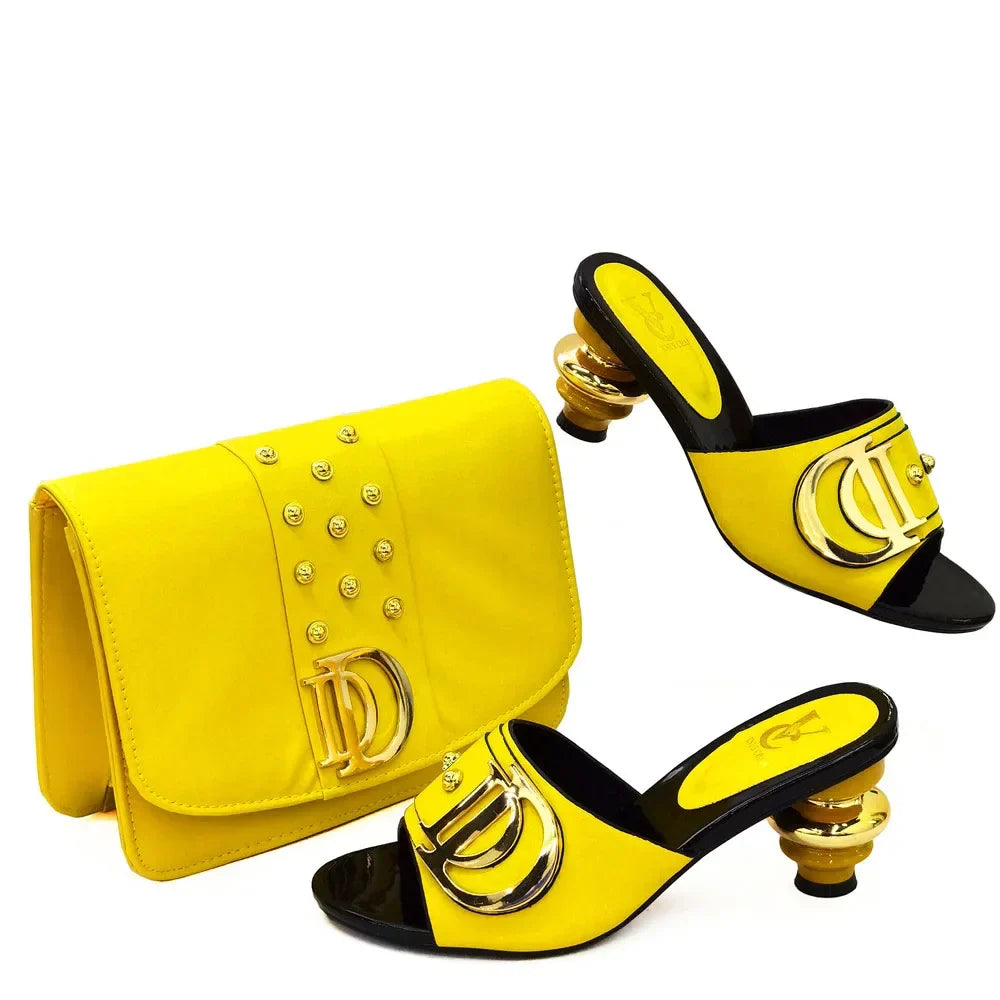 New Arrival Italian Shoes with Matching Bags Set