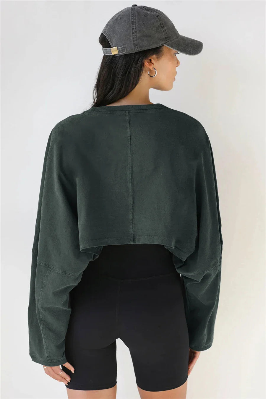 FlexiFit Women's Long Sleeve Sports Crop Top