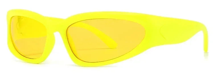 獨特的Y2K設計師奢華太陽眼鏡，女士長方形大框太陽眼鏡，男士戶外防紫外線經典2000S黑色款