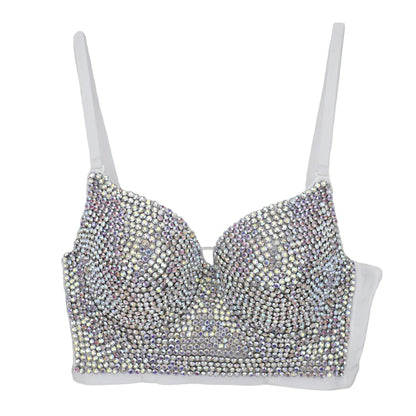 Embellished Halter Bra Crop Top