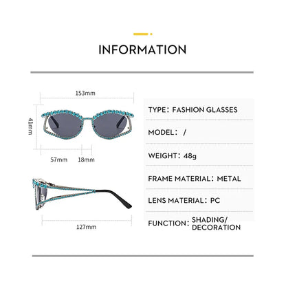 設計師款水鑽太陽眼鏡