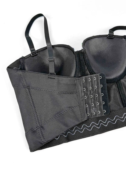 Handmade Acrylic Rhinestone Sling Vest Showgirl Costume Bra