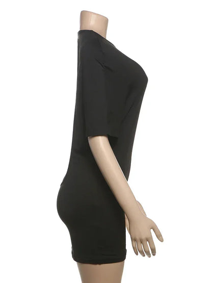 性感露背迷你連身裙