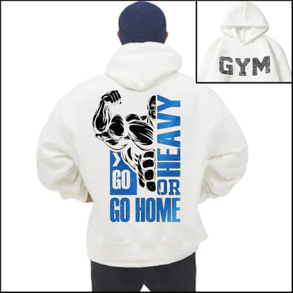 DualPrint MuscleFit Men's Hoodie - Autumn/Winter Gym Gear