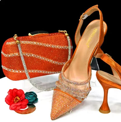 Conjunto de zapatos y bolso a juego HGB1-1
