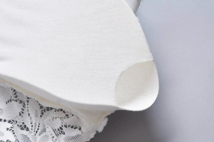 女士無鋼圈蕾絲花朵胸罩上托性感內衣全罩杯露背背心胸罩柔軟上衣加大尺碼內衣