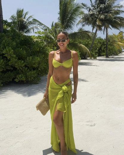 Traje de baño de tres piezas Paradiso