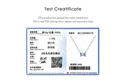 Collar con colgante de circonita AAA de plata esterlina 925 auténtica de Modian para mujer, collares de plata para mujer, joyería fina.