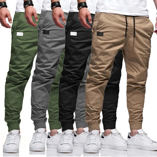 Pantalones deportivos casuales para hombre, pantalones deportivos tipo jogger cargo tipo harén, pantalones pitillo.