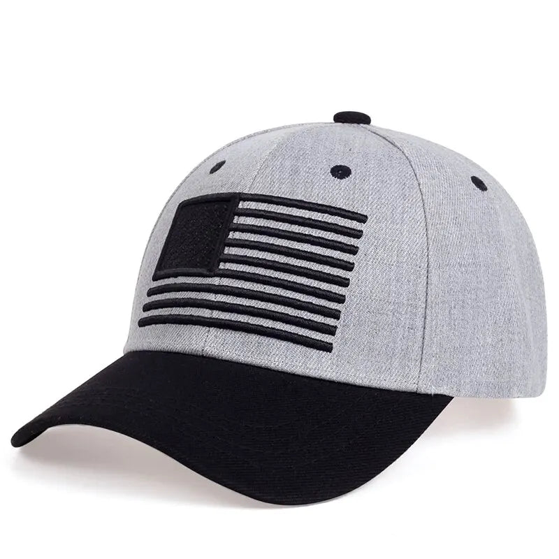 時尚美國國旗刺繡棒球帽 春夏戶外可調式休閒帽 防曬帽