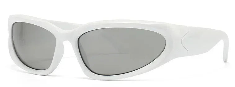 獨特的Y2K設計師奢華太陽眼鏡，女士長方形大框太陽眼鏡，男士戶外防紫外線經典2000S黑色款