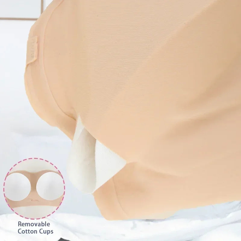 女士性感大尺碼聚攏文胸，柔軟透氣，無鋼圈，防滑無縫，可拆卸肩帶和罩杯。