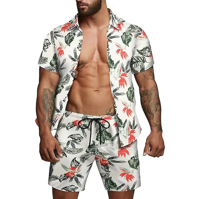 men beach shorts set