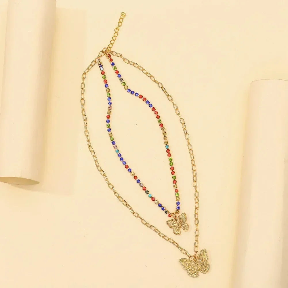 Collar con colgante de circonita rosa cuadrada de lujo para mujer, accesorio personalizado de moda para uso diario, joyería para fiestas, regalos de cumpleaños.