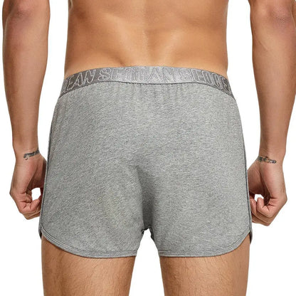 SEOBEAN - Calzoncillos bóxer de algodón para hombre, ropa interior holgada, para dormir