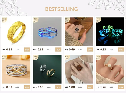 Anillos de apertura de metal con forma de rosa negra para mujer y niña, de lujo, con circonitas ajustables para el dedo índice, joyería para fiesta.