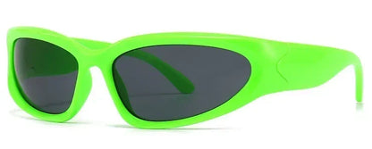 獨特的Y2K設計師奢華太陽眼鏡，女士長方形大框太陽眼鏡，男士戶外防紫外線經典2000S黑色款