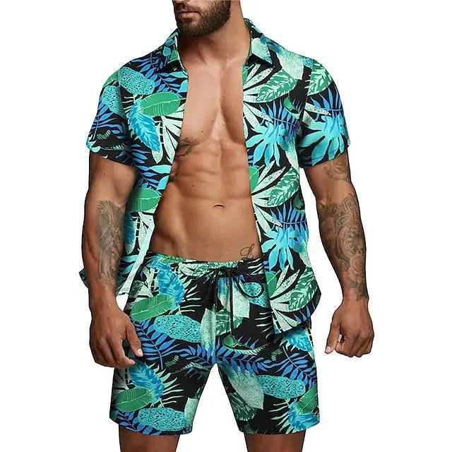 men beach shorts set