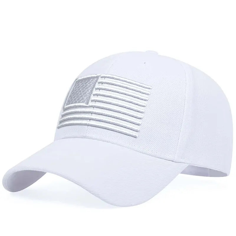 時尚美國國旗刺繡棒球帽 春夏戶外可調式休閒帽 防曬帽