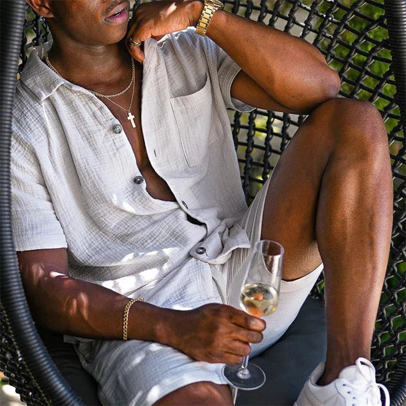 舒適涼爽男士沙灘短褲套裝