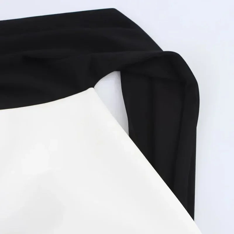 女士露肩吊帶優雅派對禮服