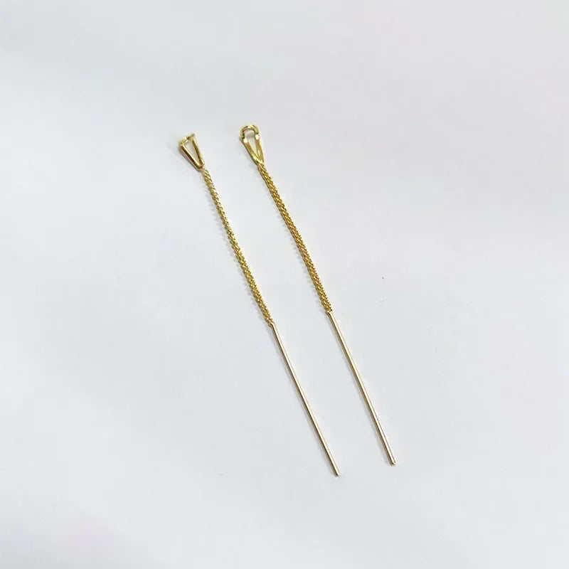 Pendientes de plata 925 para mujer, pendientes largos con borlas, pendientes de moda con forma de estrella de circonita.