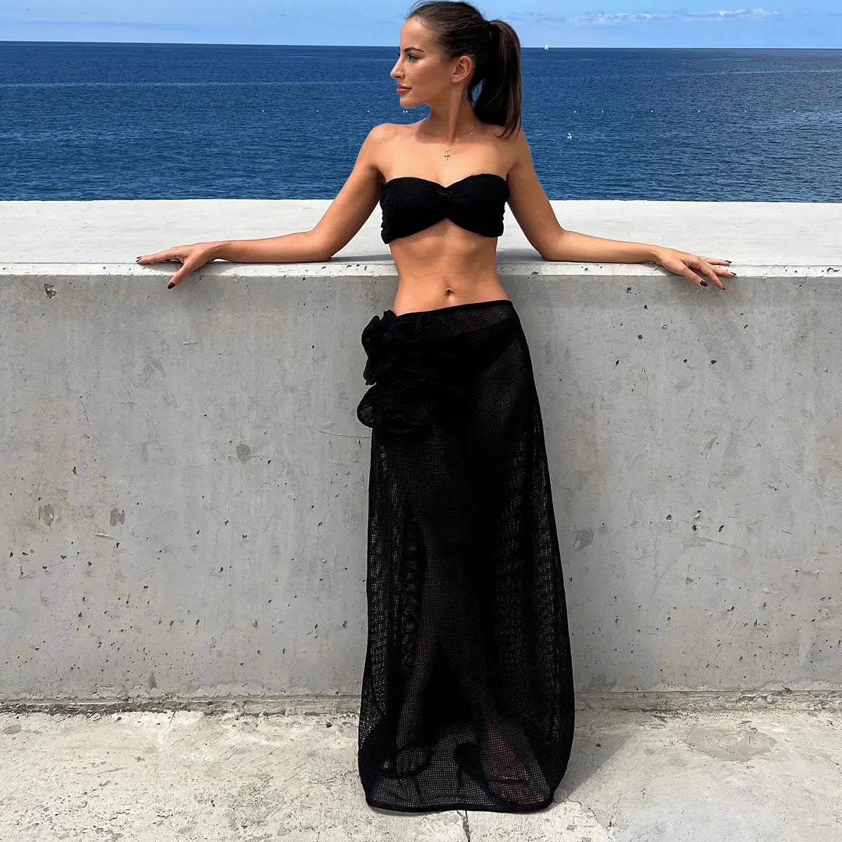 Delissa 三件式泳衣和罩衫