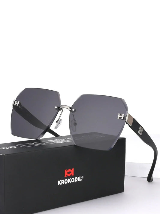 Gafas de sol de moda 2025, nuevas, de lujo, de diseñador, para mujer y hombre, estilo retro, cuadradas, con montura grande, con protección UV400, para exteriores, con embalaje en caja.