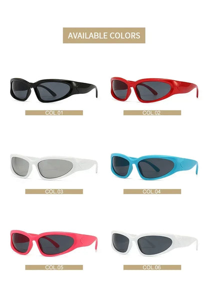 獨特的Y2K設計師奢華太陽眼鏡，女士長方形大框太陽眼鏡，男士戶外防紫外線經典2000S黑色款