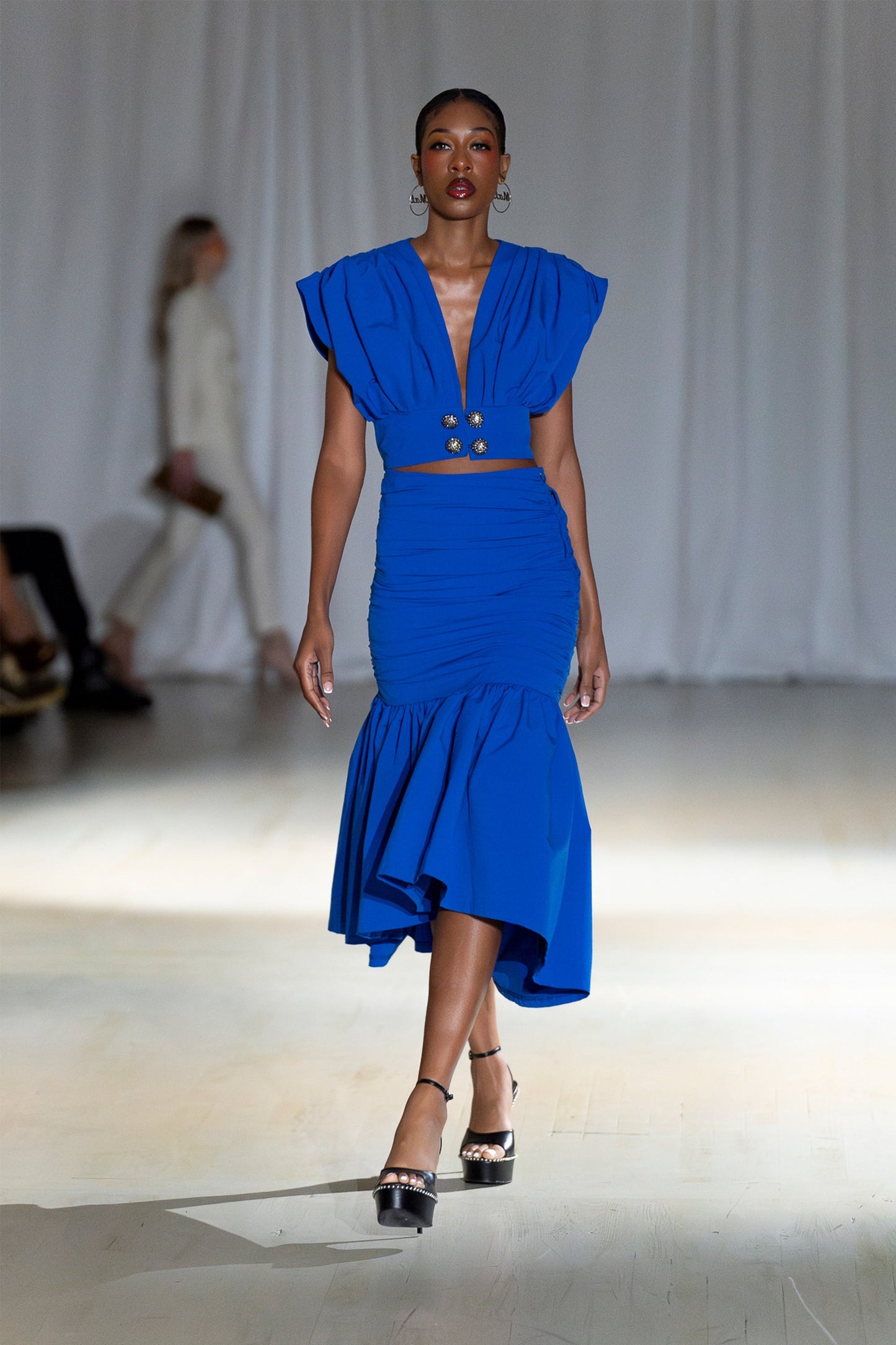 Falda fruncida con burbujas Rosalie