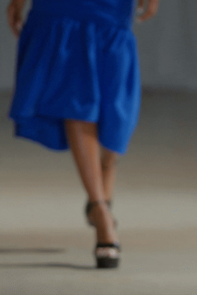 Falda fruncida con burbujas Rosalie