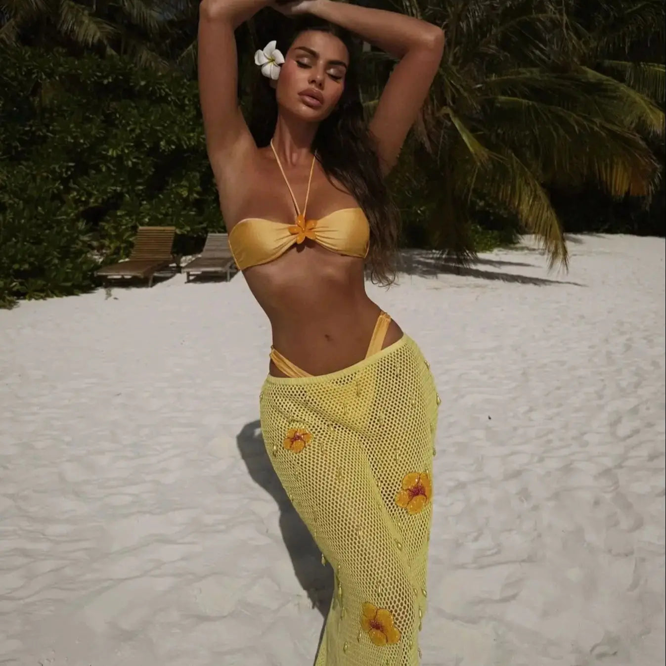 熱帶莎莉三件式泳衣