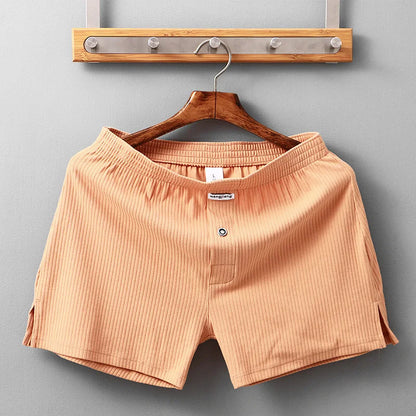 Ropa interior de algodón elástico WJ para hombre, calzoncillos tipo bóxer con rosca, pantalones aro para dormir, ropa interior, calzoncillos tipo bóxer para hombre, bragas