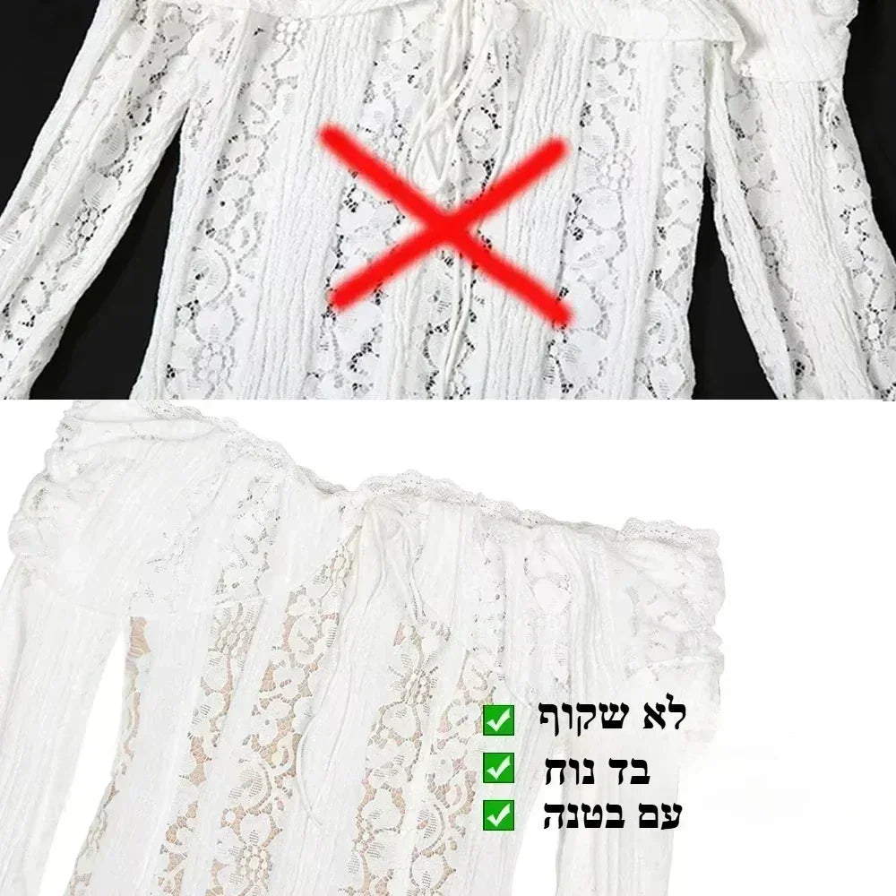 Oligai 女士蕾絲修身迷你連身裙，露肩性感長袖夜店派對連身裙，優雅秋季連身裙