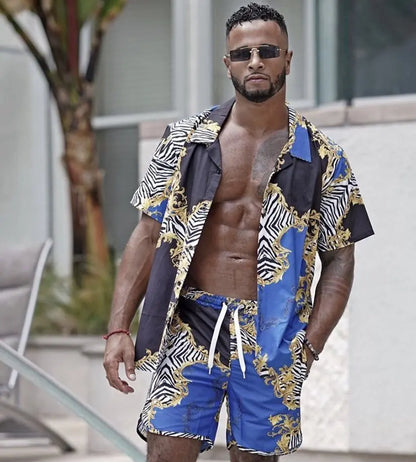 Ropa de playa impresa en 3D para hombre de vacaciones